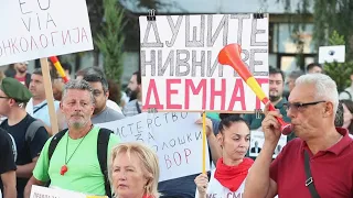 North Macedonia protest over allegations of drug-stealing at state cancer hospital