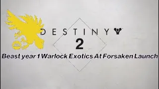 Destiny 2: BEST Warlock EXOTICS at Forsaken Launch