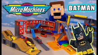 Micro Machines HUGE City Playsets vs LEGO BATMAN & mini Hot Wheels Batmobile