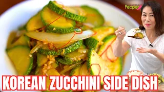 JUICY Korean Squash Side Dish in 3 Minutes + EASY Squash Bibimbap Recipe 🇰🇷쉽고 빠르고 맛있는 애호박 양파볶음 3분!