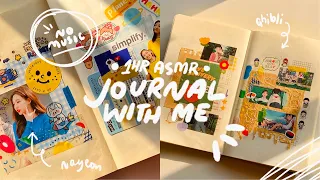 JOURNAL WITH ME // 2 spreads 🍵 1hr ASMR no music