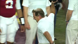 Nick Saban gets FURIOUS at his players for a penalty, and THROWS his Headset!