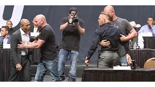 Conor McGregor and Jose Aldo Nearly Come to Blows at UFC's 'Go Big' Press Conference