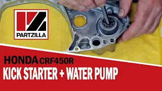 Honda CRF450 Kickstarter Installation |  Water Pump Installation | '05 Honda CRF450-R Rebuild PT 12