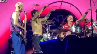 Flea, Anthony And Chad Looked And Pointed At John As If To Say, “Play Another Solo, Please!” (2023)