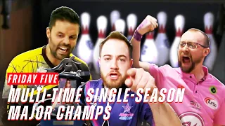 Friday Five - Last Five Players to Win Multiple Majors in a Single PBA Tour Season