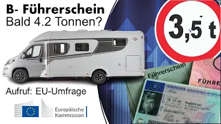 WOHNMOBIL FÜHRERSCHEIN über 3,5 Tonnen | Bald mit B-Führerschein?