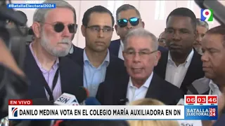 Danilo Medina Ex presidente ejerce derecho al voto y denuncia irregularidades en las elecciones 2024