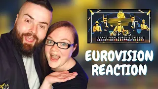 TOP 25 | GRAND FINAL - EUROVISION SONG CONTEST 2022 | ESC 2022 | Irish Couple REACTION!