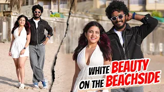 Purana ho gaya ye wala🤔, Abhi mujhe naya chahiye😜 White beauty on the Beachside | Oye its Uncut |