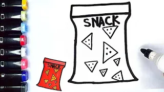 How to Draw a Cute Snack | SUPER EASY DRAWING FOR KIDS