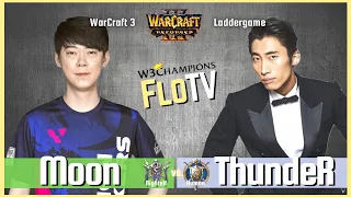 Warcraft 3 Reforged: Moon vs ThundeR (Nightelf vs Human) 🔴 W3Champions Ladder via FloTV