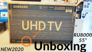 How To Unboxing | Review | Samsung RU8000 55Inch 4K UHD LED SMART TV [2020