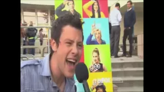 Cory Monteith singing Can't Fight This Feeling