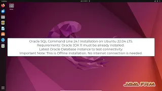 Oracle SQLcl 24.1 Installation on Ubuntu 22.04 LTS and connect to Oracle Database 23c FREE