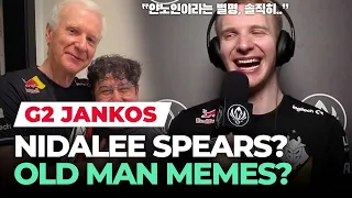 Jankos on 👴Old Man👴 memes, his Nidalee spears "I know my Nidalee is good, no matter what people say"