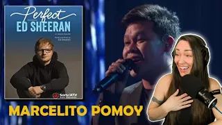 More magic! First time hearing | MARCELITO POMOY sings PERFECT by ED SHEERAN