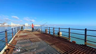 PIER Fishing from Eastbourne, England.