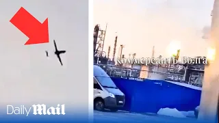 Russian oil refinery hit by drones along with huge power plant in Ukraine's latest attack