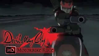 Devil May Cry Anime - Motorbike Race Scene - Ep 2 - Lady & Dante Vs Demon - ENG DUB - 1080p HD HQ