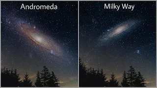 How the sky would look if the galaxies came closer to us | Size comparison | #whatif