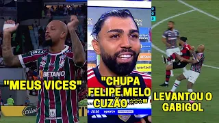 TRETA ENTRE GABIGOL E FELIPE MELO - FLAMENGO X FLUMINENSE