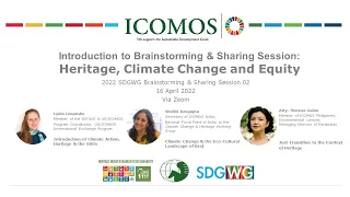 ICOMOS IDMS 2022 / Brainstorming Session: Heritage, Climate Action and Equity