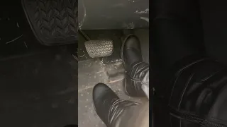 Pedal Pumping A stuck in the mud with tall black boots