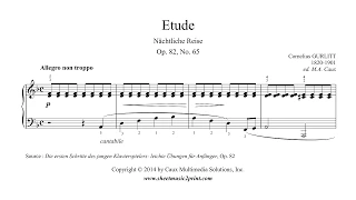 Gurlitt : Etude Op. 82, No. 65 - Nächtliche Reise