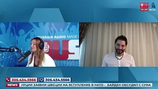 Авраам Руссо в шоу "Утренний Коктейль" Miami 107.5 FM HD2