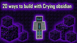 Minecraft 1.16 nether Update 20 Ways to build with Crying Obsidian