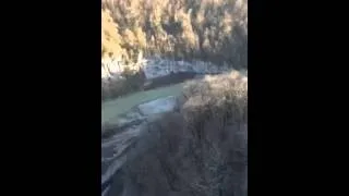Skypark Sochi - качели , падение со 170 метров ! съемка с моста