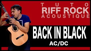 AC/DC - Back In Black  [TUTO RIFF GUITARE ACOUSTIQUE]