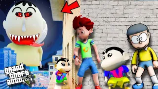 GTA5: Evil Bochan Kidnapped Franklin , Kicko,Shinchan & Nobita Play Mega Ramp