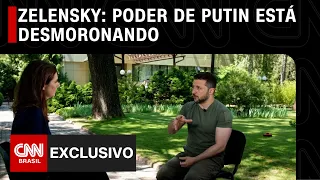 Poder de Putin está desmoronando, diz Zelensky à CNN | CNN 360°