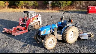 Comparing a tractor to track loader