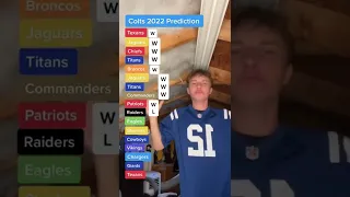 Colts Schedule Prediction