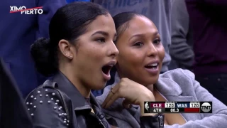 Wizards crowd in awe as Lebron hits fadeaway 3 point shot