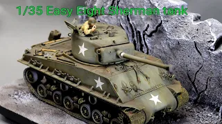 Tamiya's Easy Eight Sherman tank model 1/35