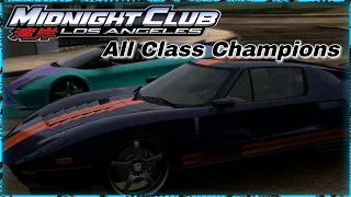 Midnight Club LA: Complete Edition 100% Completion - All Vehicle Class Champions