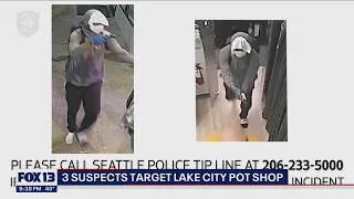 Police seek 3 suspects in Lake City armed pot shop robbery