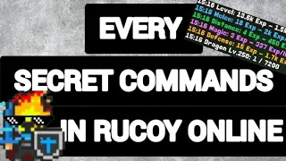 ALL SECRET COMMANDS in Rucoy online!