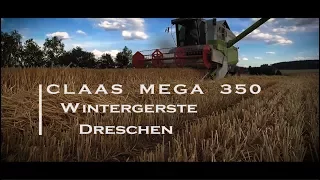 CLAAS MEGA 350 | Wintergerste | Dreschen 2017