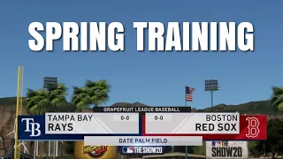 BOSTON RED SOX vs TAMPA BAY RAYS (Spring Training) - MLB 20 The Show