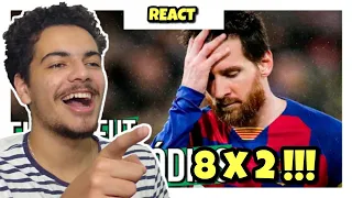 REACT 8x2 - BARCELONA É ATROPELADO PELO BAYERN | Paródia Quem Traiu Levou - Gusttavo L -FutParódias