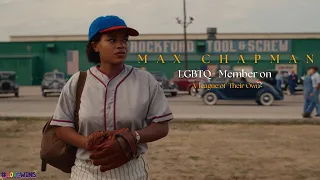 Max Chapman LGBTQ+ Character on A league of their Own.🌈❤️