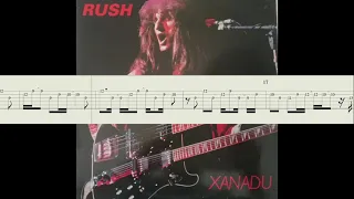 Rush - Xanadu - Guitar Backing track with scrolling tabs and voices