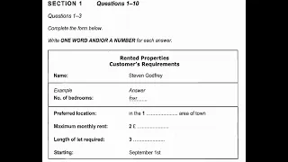 Cambride 8 - Test 3 - Section 1 - Rented Properties