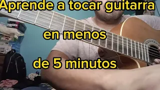 Quieres aprender a tocar guitarra en 5 minutos este es el vídeo indicado