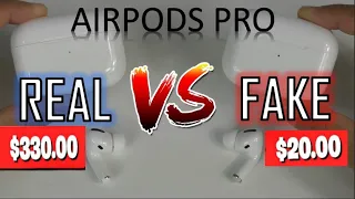 REAL VS FAKE Apple AirPods Pro - Buyers Beware! 1:1 Clone